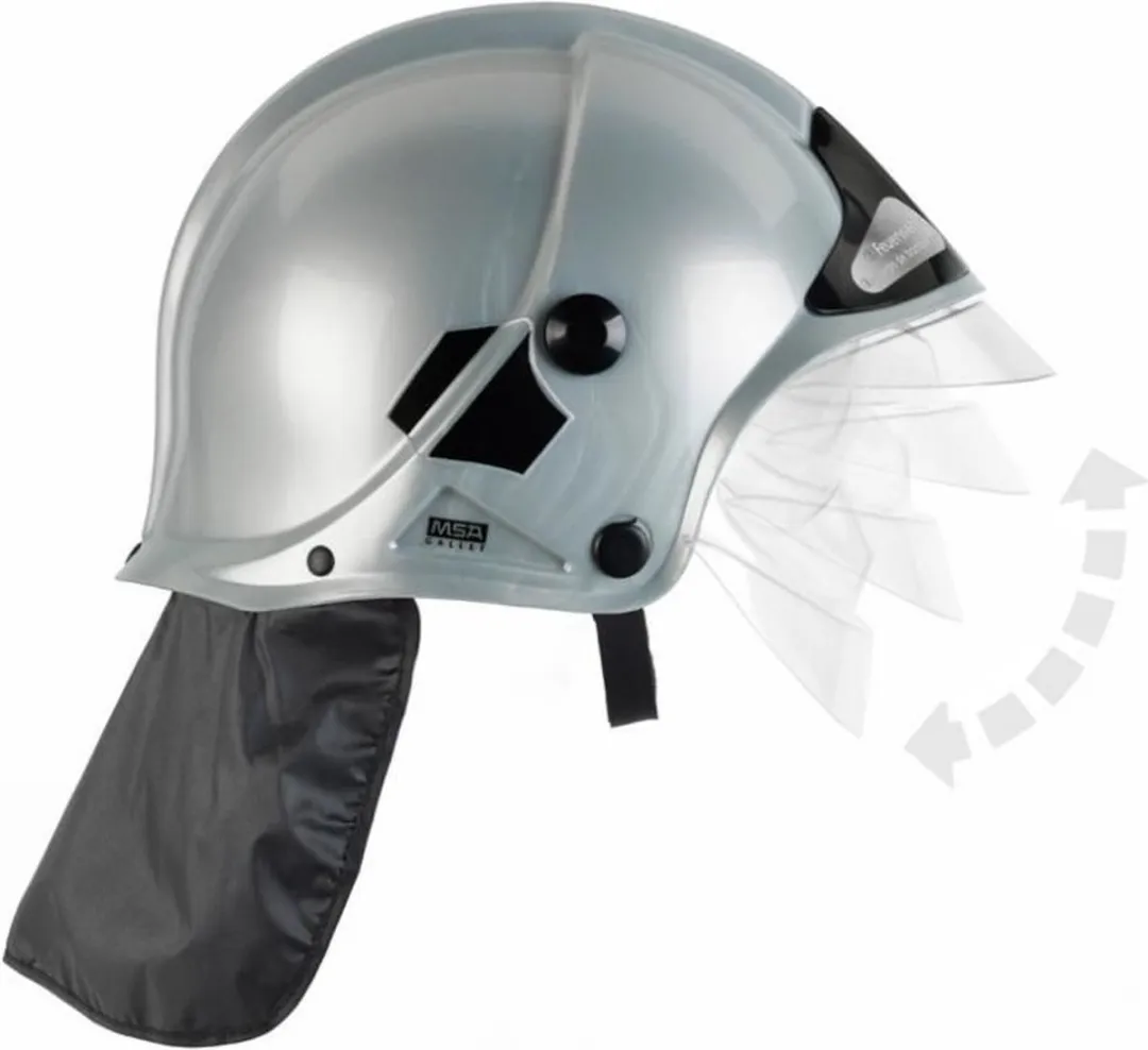 Klein Toys Brandweerhelm - Zilver/Zwart - Inclusief beweegbaar vizier - afbeelding 3 van 4
