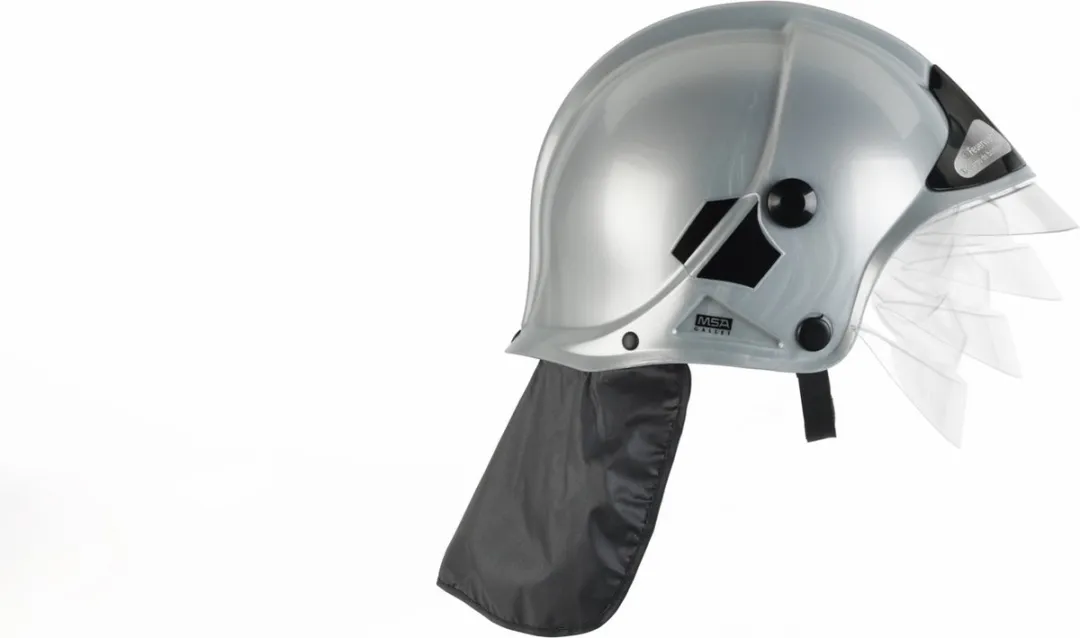 Klein Toys Brandweerhelm - Zilver/Zwart - Inclusief beweegbaar vizier - afbeelding 4 van 4