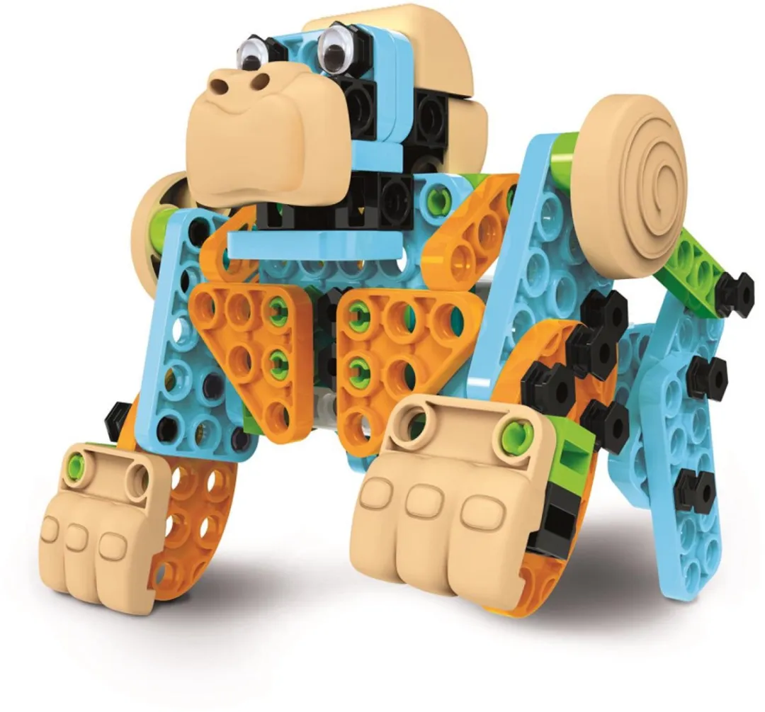 Clementoni Junior Bouwset Animals - 120+ Stukken - Blauw