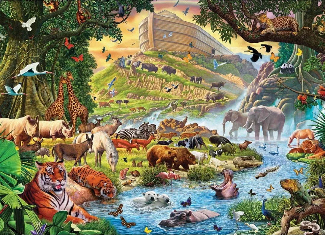 Eurographics Noahs Ark voor de Regen Steve Crisp 500 XL Puzzel