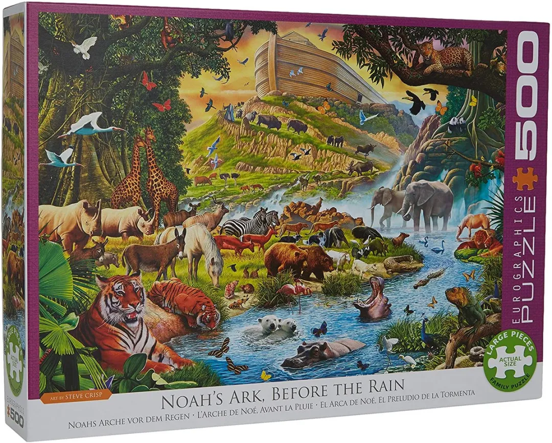 Eurographics Noahs Ark voor de Regen Steve Crisp 500 XL Puzzel - 500 Stuks