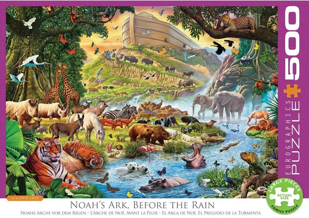 Eurographics Noahs Ark voor de Regen Steve Crisp 500 XL Puzzel - 500 Stuks