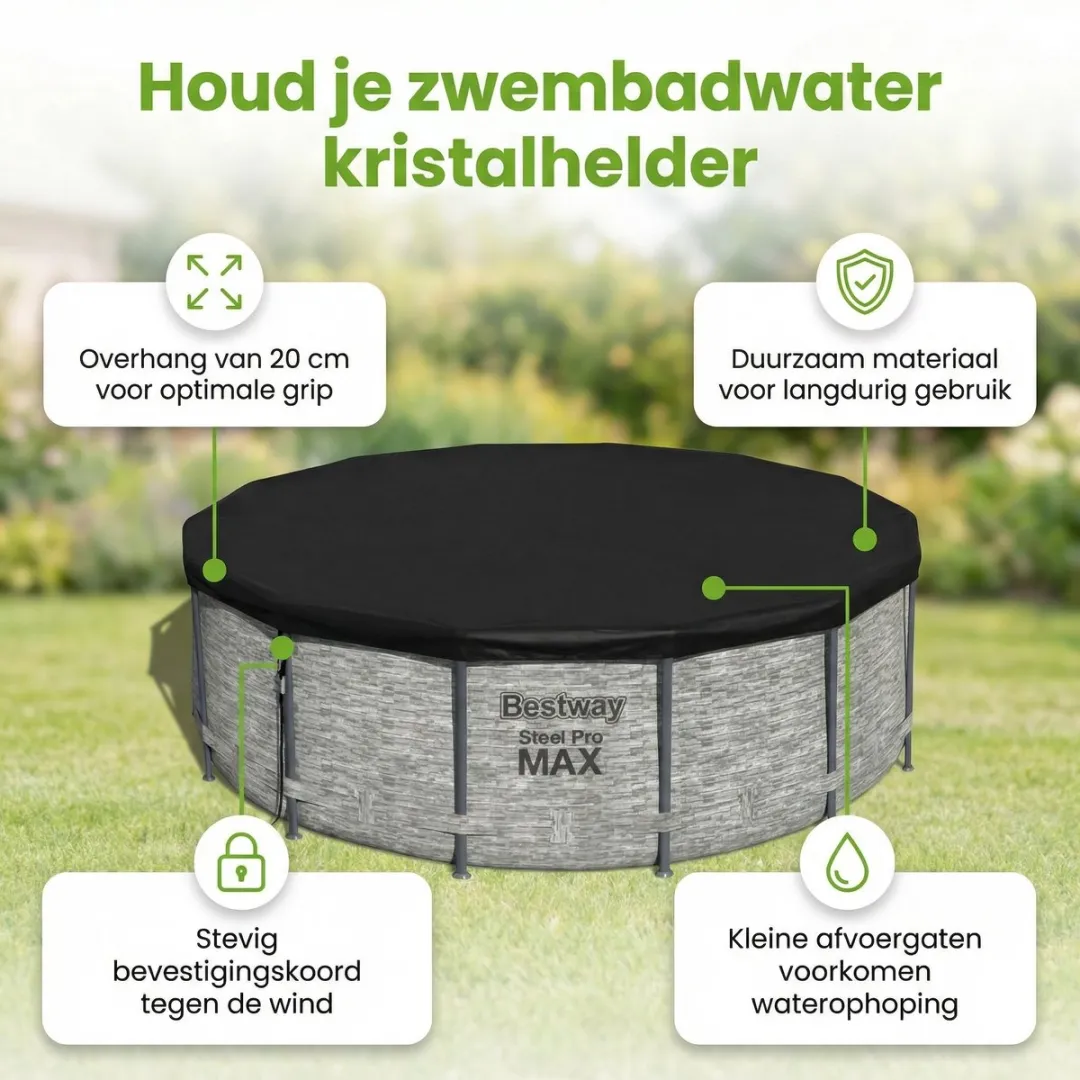 Bestway Steel Pro MAX Accessoirepakket 56595 - 6-delig - Zwart