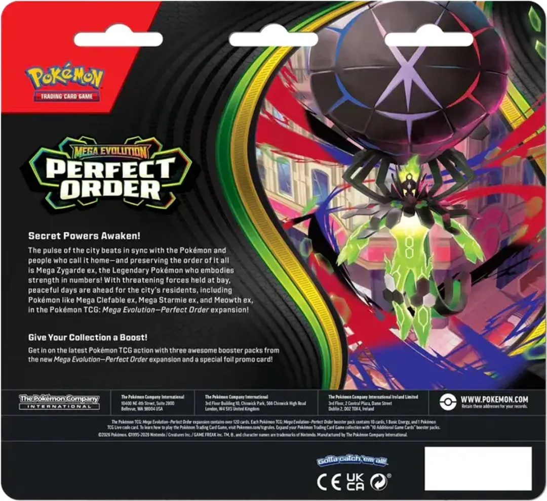 Pokémon ME03 Perfect Order 3 Booster Blisters