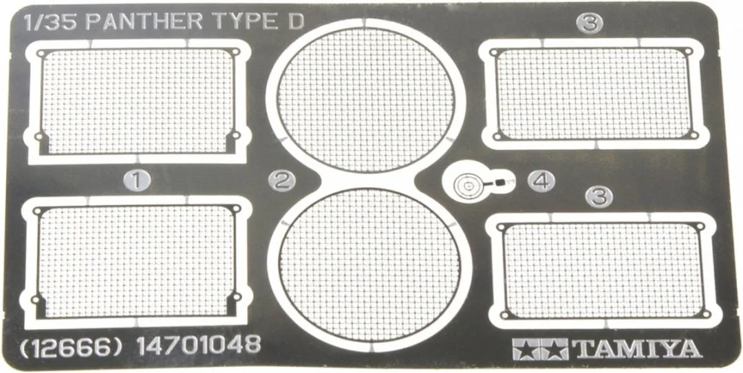 Tamiya 12666 Panther D. Photo-Etched Grille Set