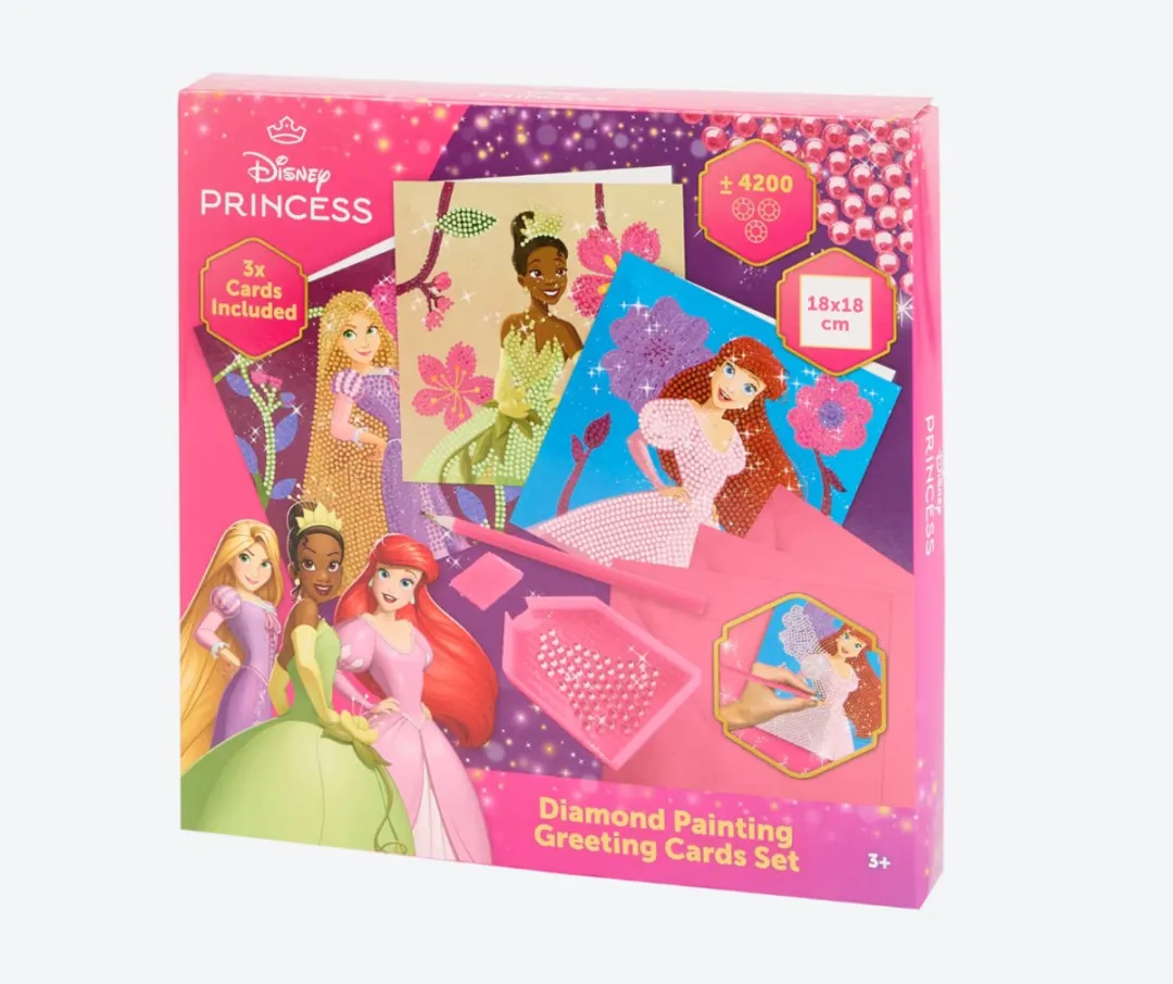 Disney Prinsessen Diamond Painting Kaartenset
