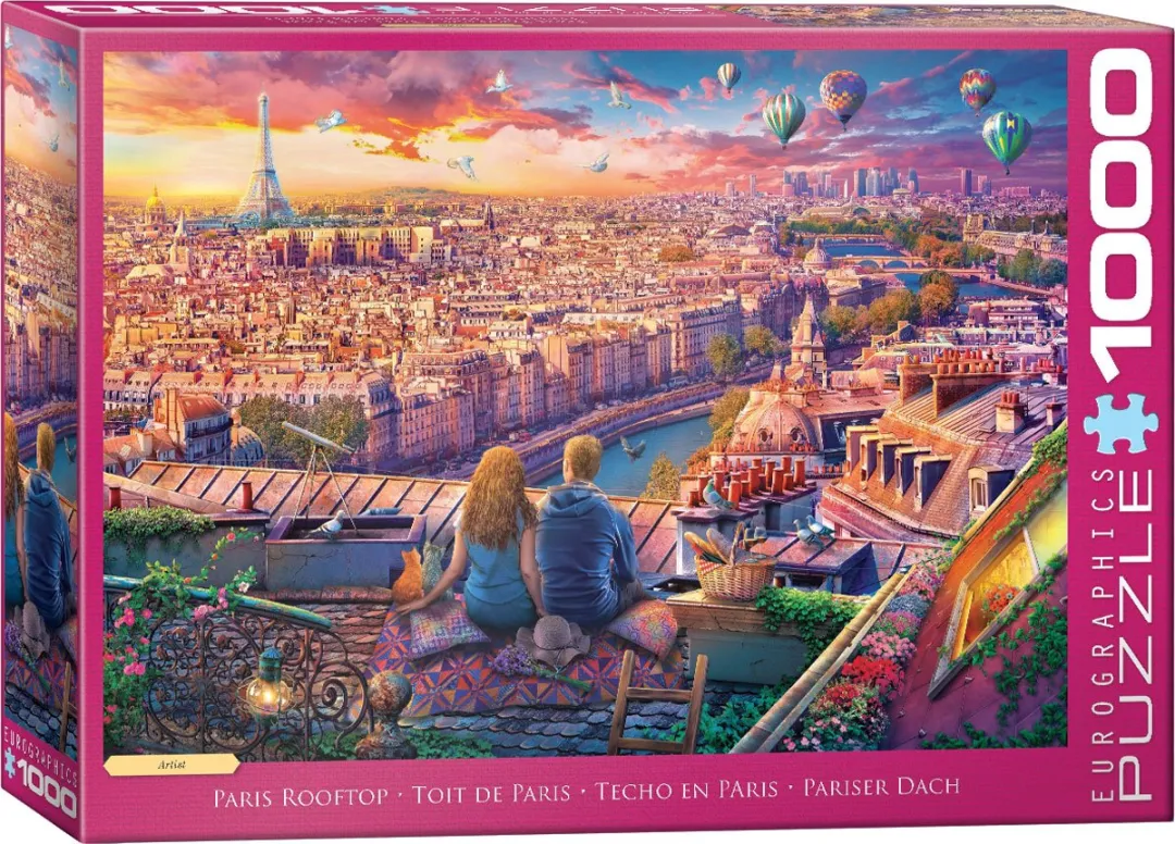 Eurographics Parijs Dak Artbeat Studio Legpuzzel 1000 Stuks - MPN eu6000-5886
