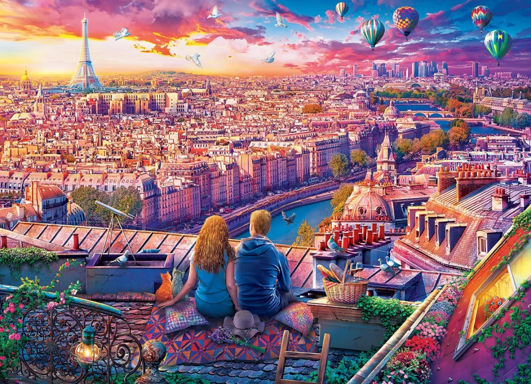 Eurographics Parijs Dak Artbeat Studio Legpuzzel 1000 Stuks