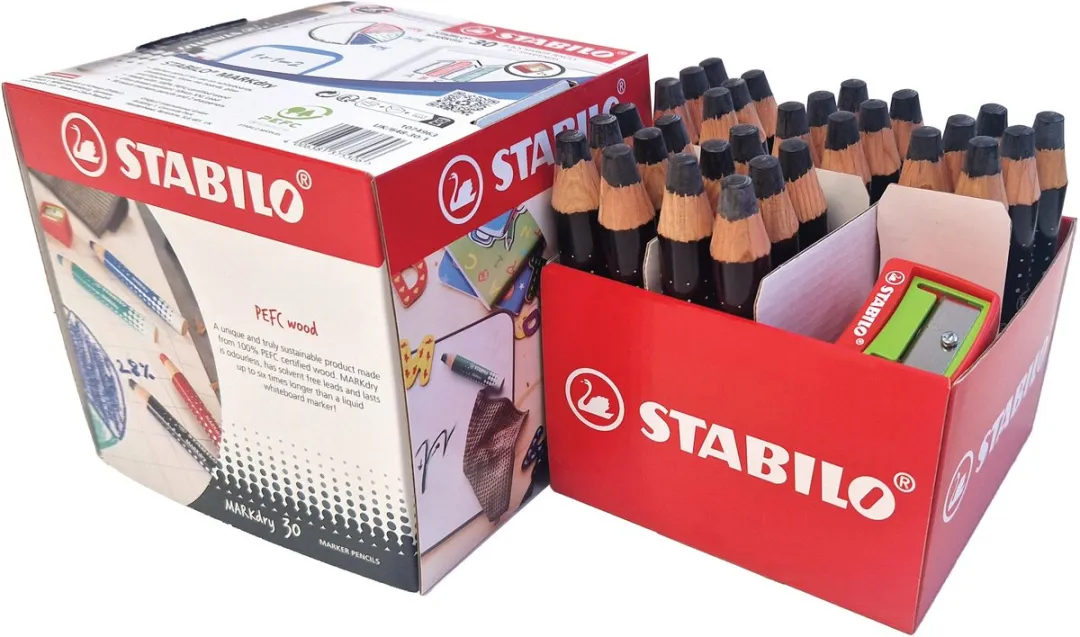STABILO MARKdry Schoolverpakking Zwart