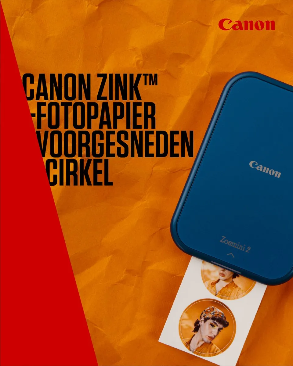 Canon ZINK Circle Zelfklevend Fotopapier 20 Stuks - Wit