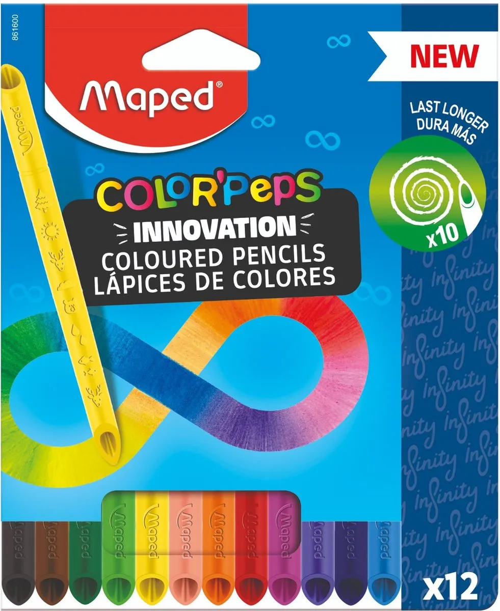 Maped Color'Peps Infinity Kleurpotloden - 12 Stuks