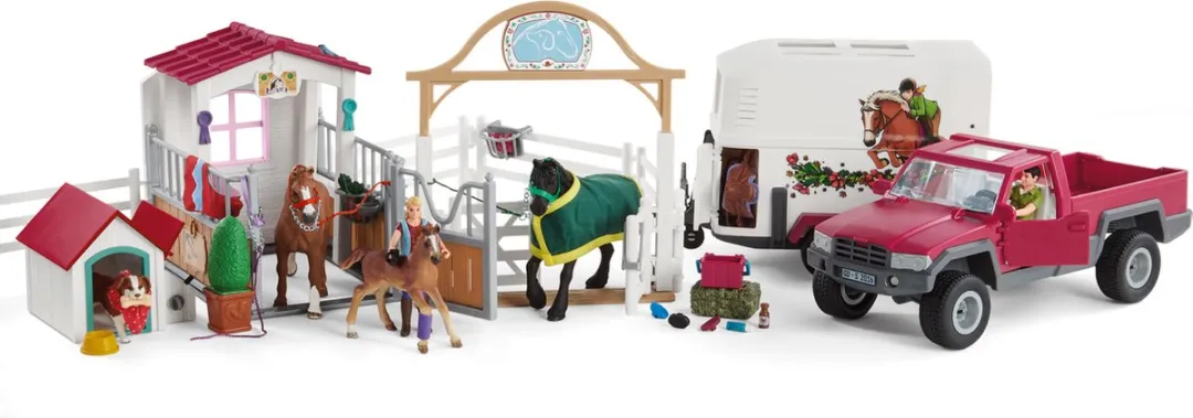 Schleich Reis naar de Paddock 72148 - Speelset