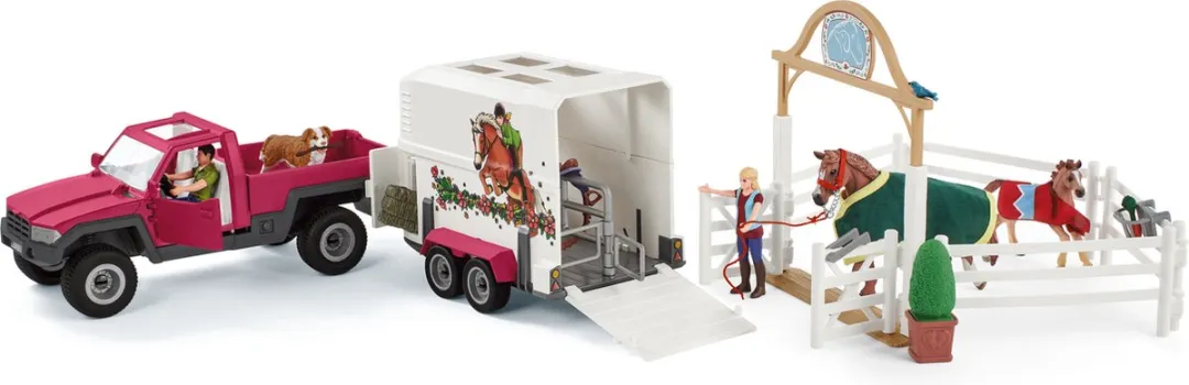 Schleich Reis naar de Paddock 72148 - Speelset