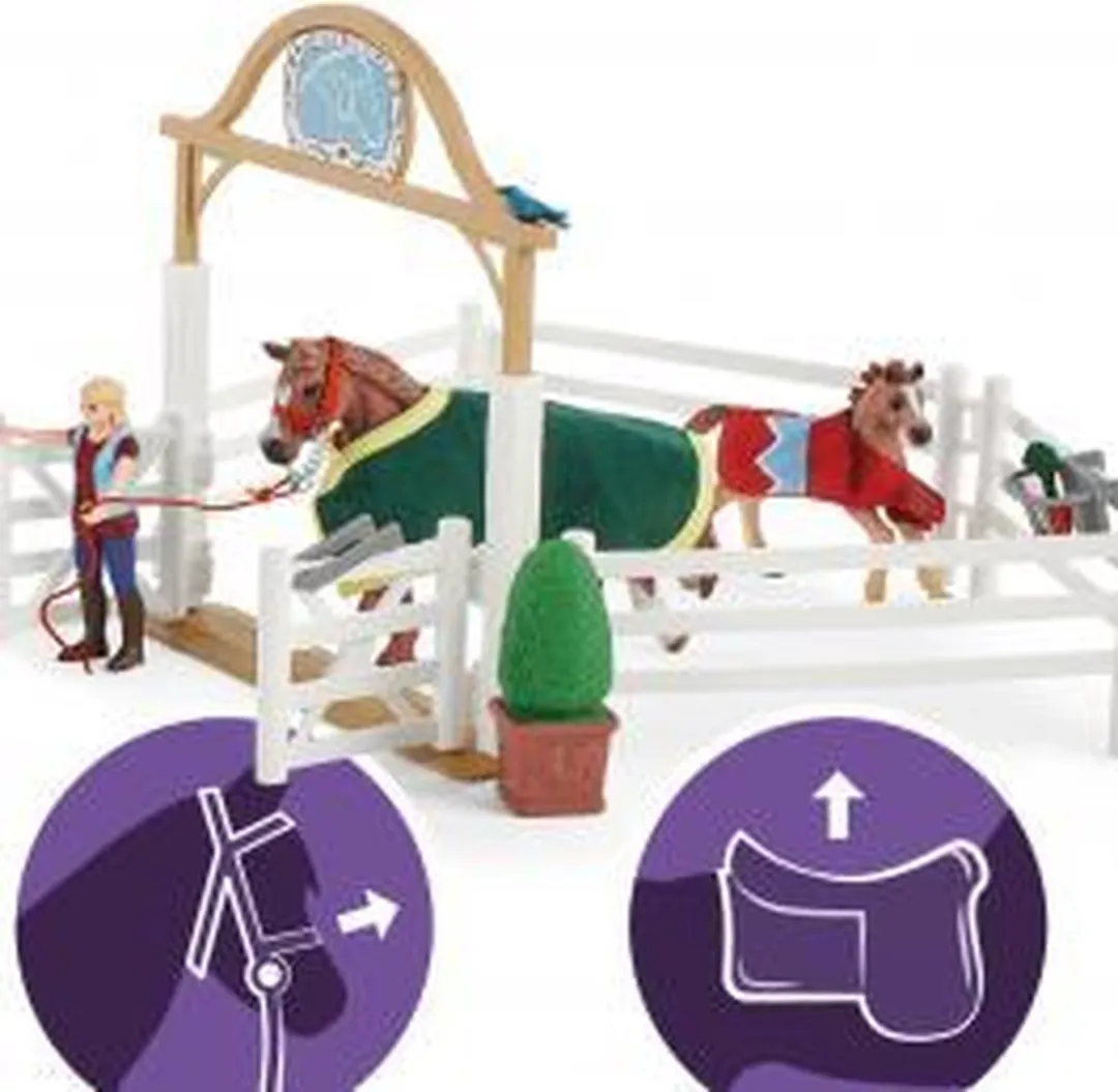 Schleich Reis naar de Paddock 72148 - Speelset