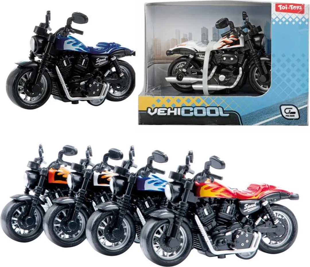 Vehicool Pull Back Motor Chopper 23963Z - Multikleur