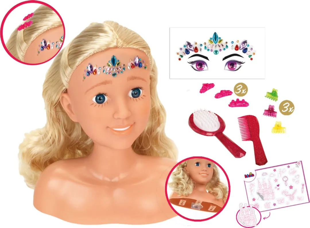 Klein Toys Sara Kaphoofd Multicolor - 20 Stuks
