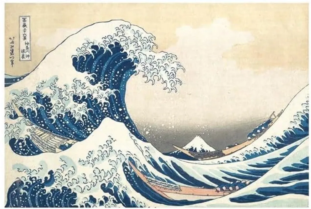 Plus-Plus Inspired Hokusai The Wave 350 Bouwstenen - 350 Stuks