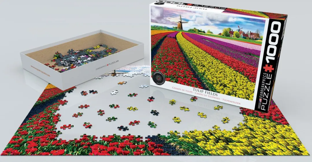 Eurographics Tulpenvelden Nederland Legpuzzel 1000 Stuks - eu6000-5326 - Meerkleurig