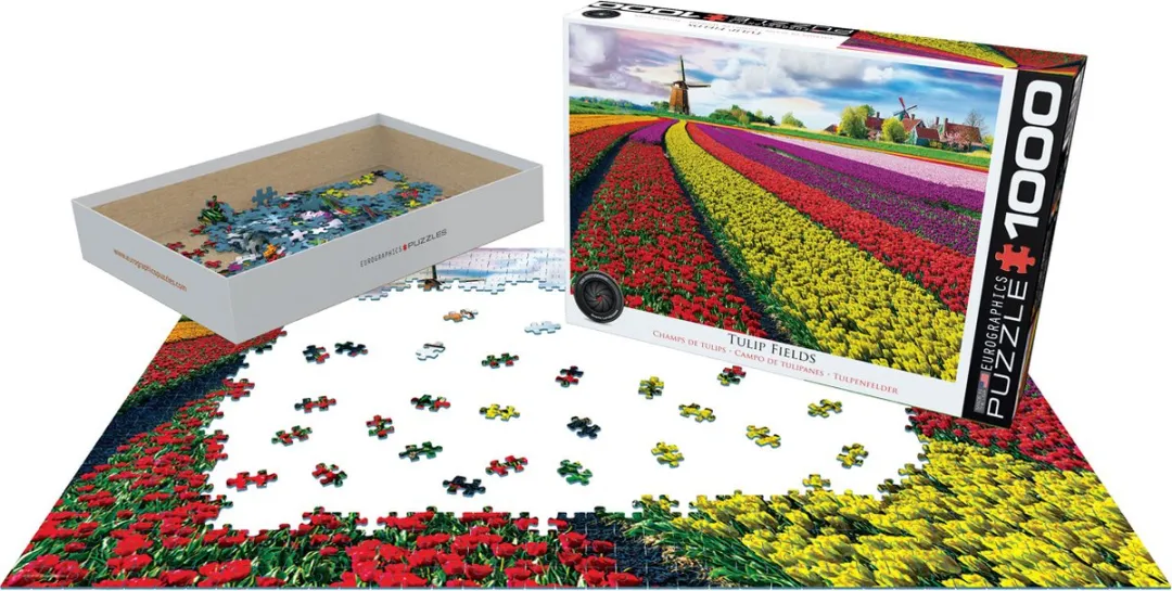Eurographics Tulpenvelden Nederland Legpuzzel 1000 Stuks - eu6000-5326 - Meerkleurig