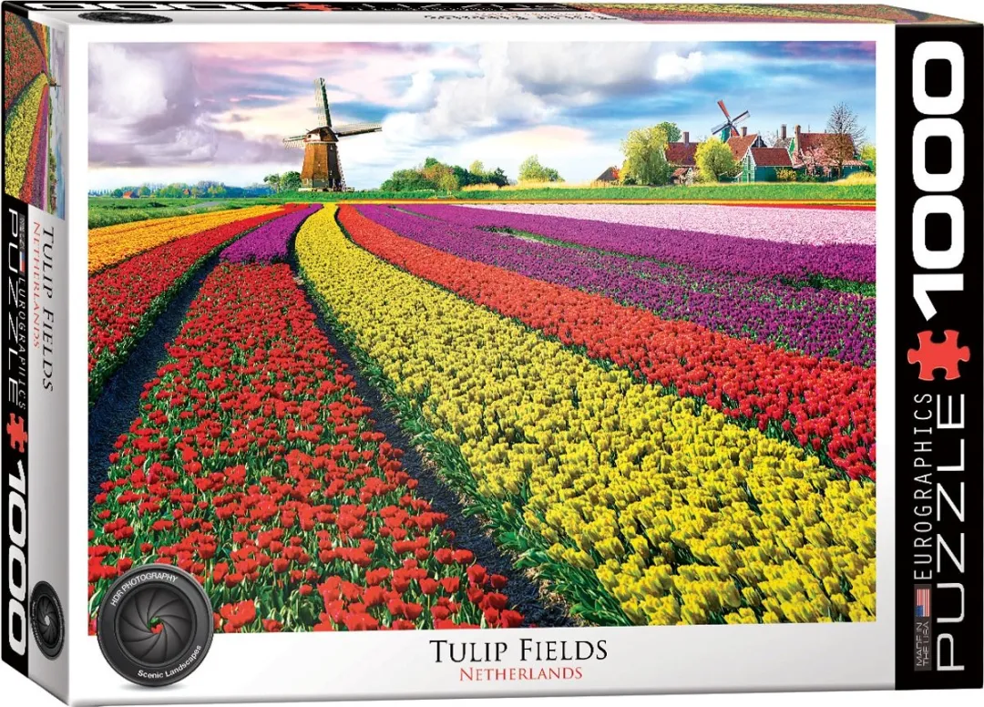 Eurographics Tulpenvelden Nederland Legpuzzel 1000 Stuks - eu6000-5326 - Meerkleurig