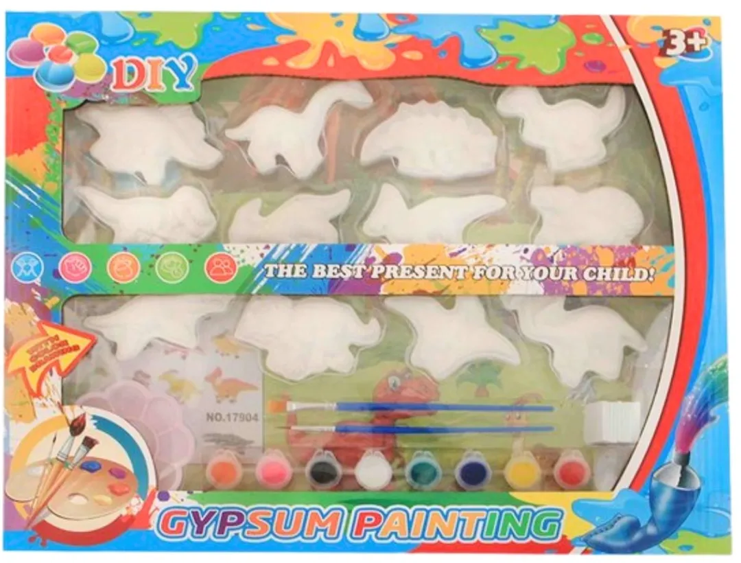 Jonotoys Schilderset Dinosaurussen Junior 22-delig - Multicolor