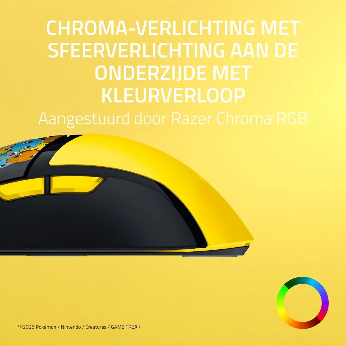 Razer Cobra RZ01-04650400-R3M1 Gaming Muis - Pokémon Kanto Starters