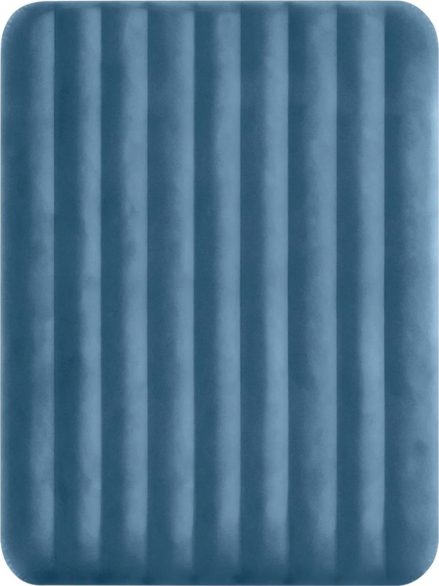 Intex Queen Prestige Downy Luchtbed 203x152cm - Blauw/Grijs