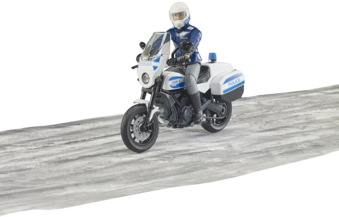 Bruder Scrambler Ducati Politie Motorfiets - 62731 - afbeelding 6 van 6