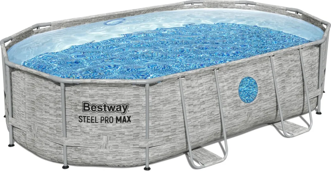 Bestway Steel Pro MAX Splashview Zwembadset 488x305x107cm - Grijs - afbeelding 4 van 6