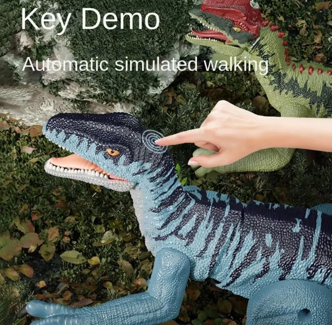 RedParrot Afstandsbedienbare Dinosaurus Dino Dinosaur2.4ghz - Blauw - afbeelding 6 van 6