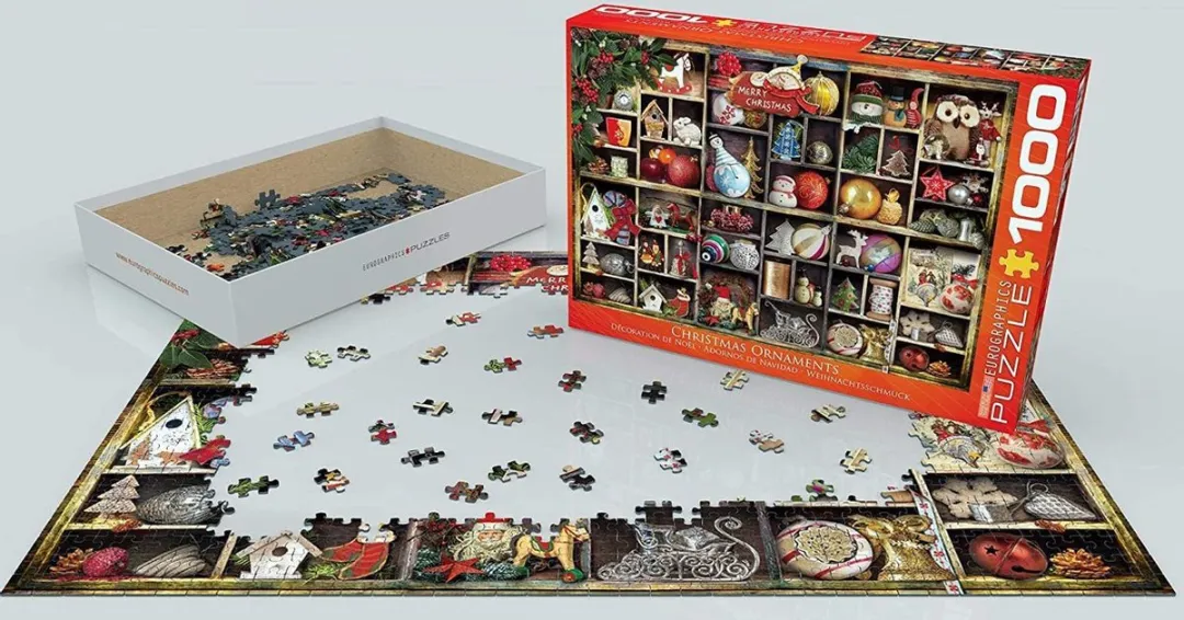 Eurographics Kerstversiering Legpuzzel 1000 Stuks - Meerkleurig