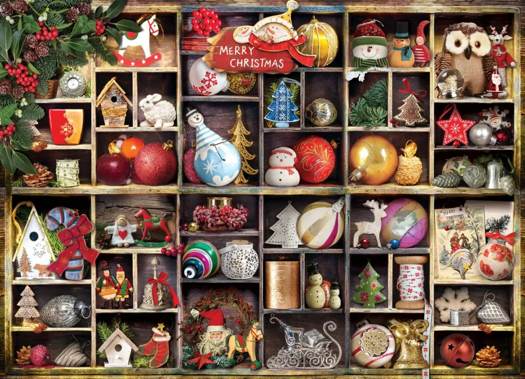 Eurographics Kerstversiering Legpuzzel 1000 Stuks - Meerkleurig