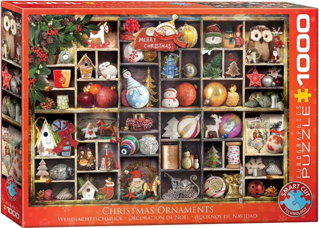 Eurographics Kerstversiering Legpuzzel 1000 Stuks - Meerkleurig