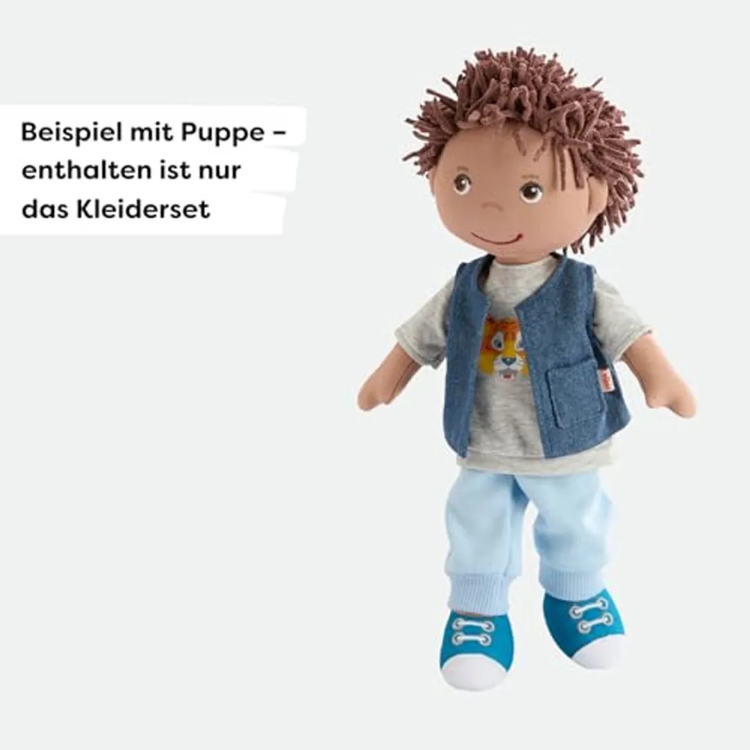 Haba Tijger Verkleedset 30cm - Poppenkleding M - Meerkleurig