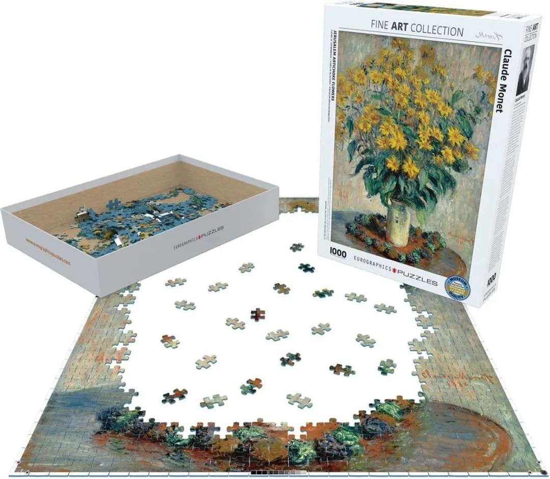 Eurographics Aardpeerbloemen Monet Fine Art Legpuzzel 1000 Stuks - eu6000-0319