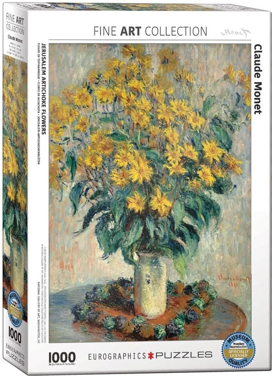 Eurographics Aardpeerbloemen Monet Fine Art Legpuzzel 1000 Stuks
