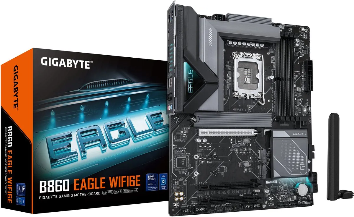 Gigabyte B860 Eagle WiFi6E Moederbord - ATX - Intel B860