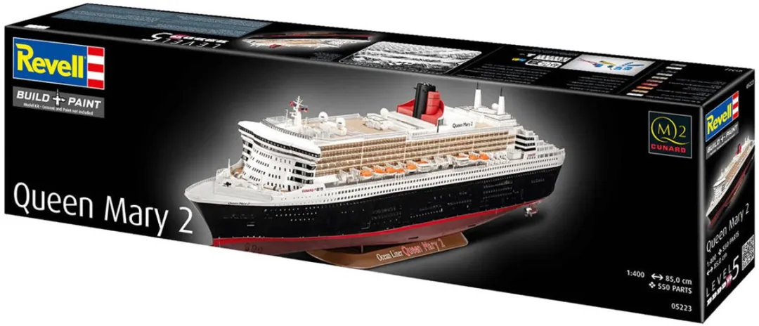Revell RMS Queen Mary 2 Modelbouwpakket 1:400 - 550 Onderdelen