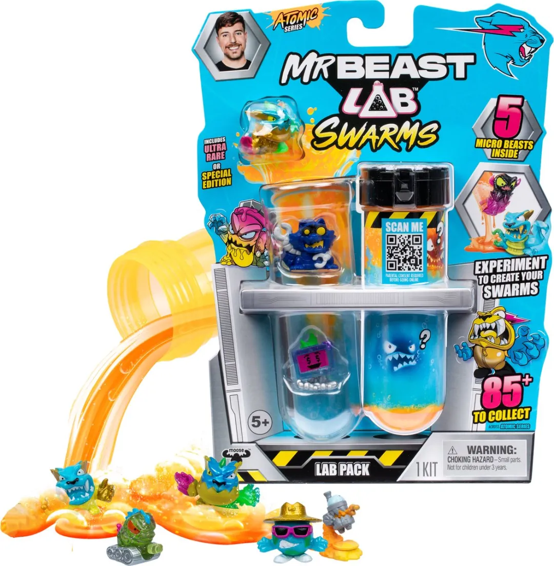 Moose Toys MrBeast Lab Swarms Atomic Serie 5-Pack Multikleur