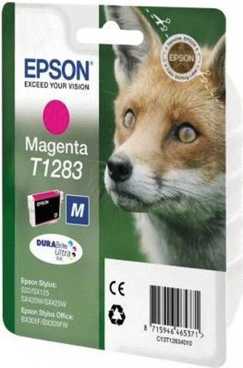 Epson T1283 Magenta Inktcartridge C13T12834020 - 3.5ml