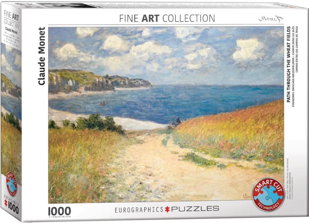 Eurographics Monet Het pad van de Cavée Pourville Legpuzzel 1000 Stuks