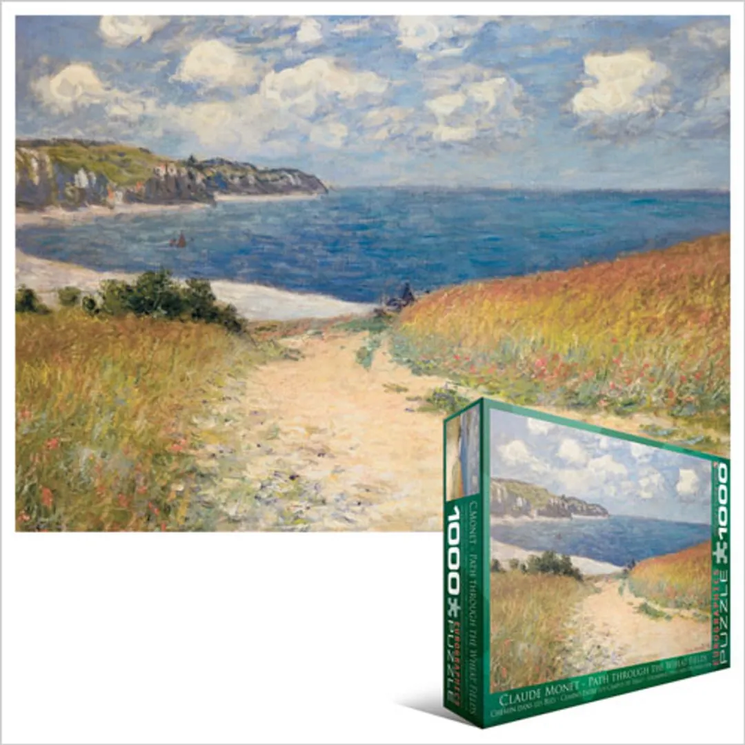 Eurographics Monet Het pad van de Cavée Pourville Legpuzzel 1000 Stuks