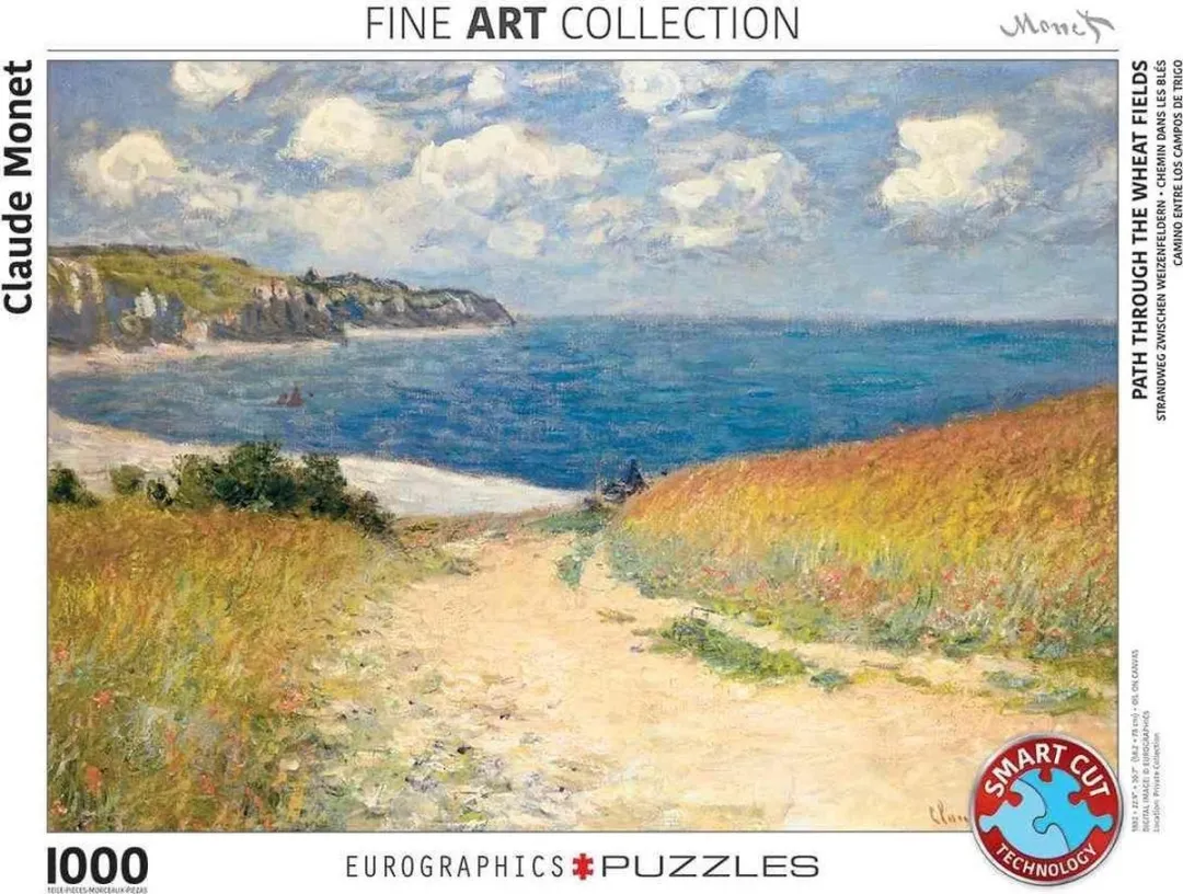 Eurographics Monet Het pad van de Cavée Pourville Legpuzzel 1000 Stuks