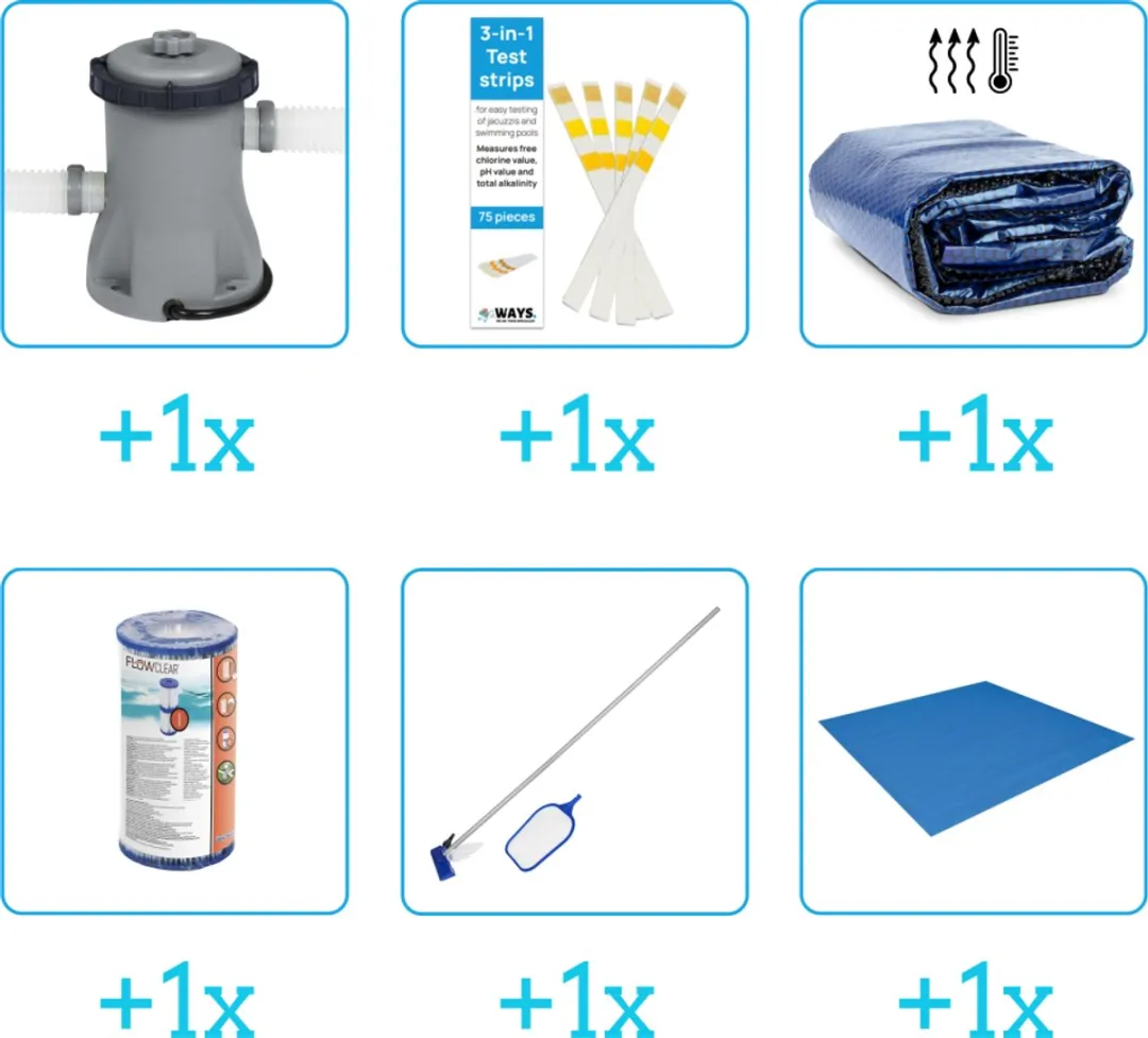 Bestway 57273 Zwembad Accessoirepakket - 6-delig - 1249 l/h