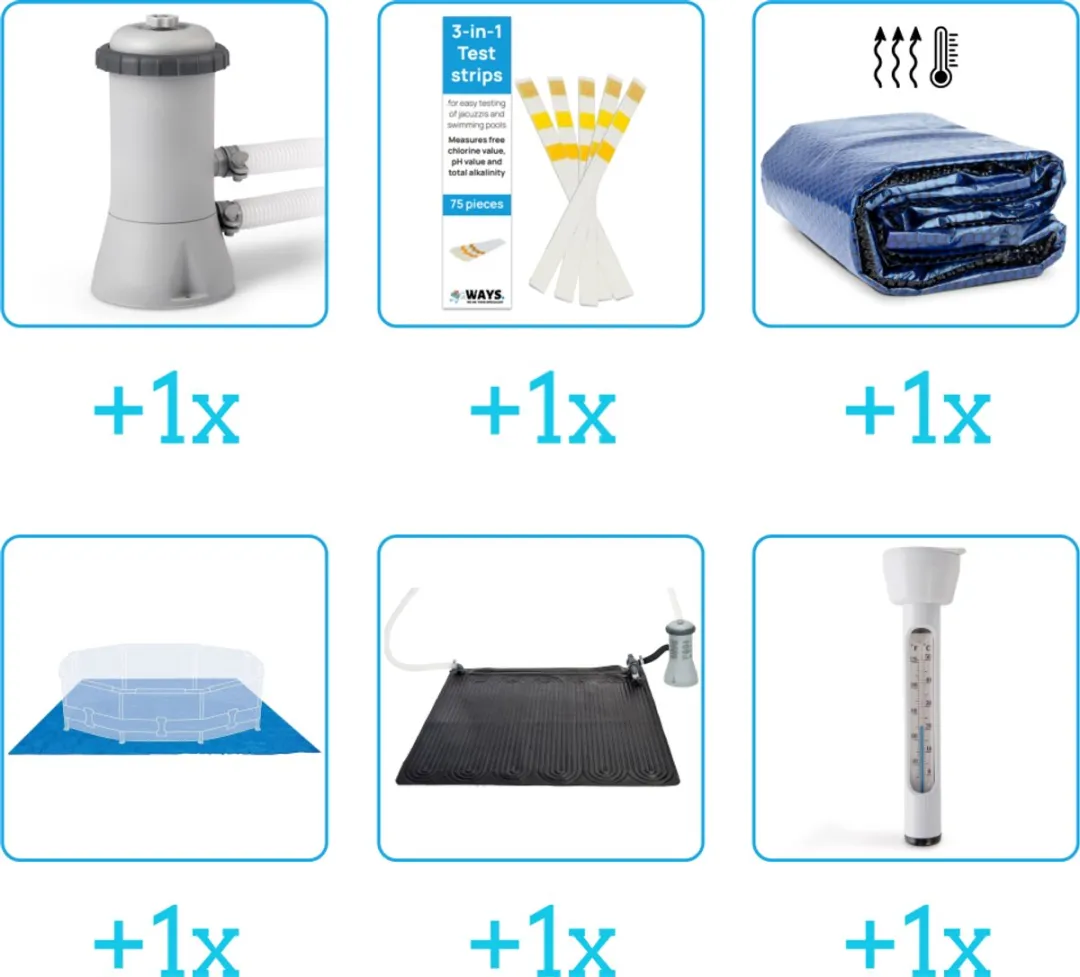 Intex Easy Set Accessoirepakket 28604GS - 6-delig - 2271 l/h