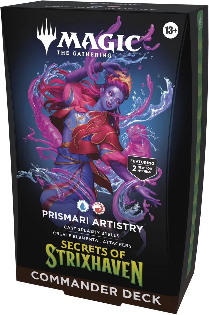 Magic The Gathering Secrets of Strixhaven Prismari Artistry Commander Deck