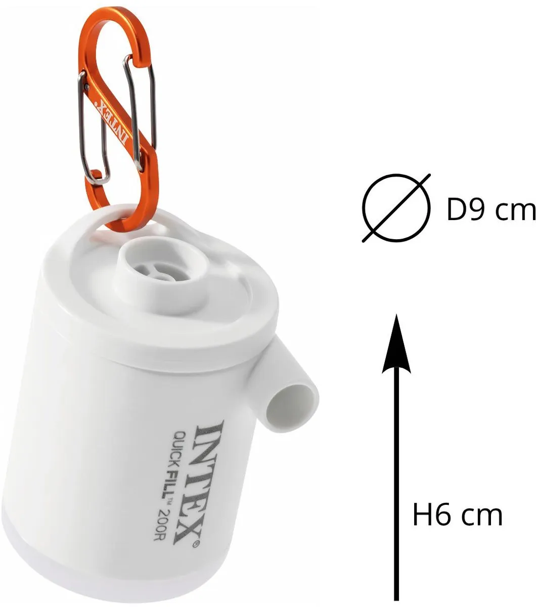 Intex Quickfill 200R Elektrische Luchtpomp - USB Oplaadbaar - Wit