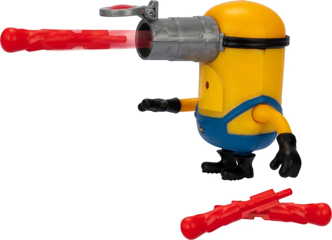 Moose Toys Despicable Me 4 Launch & Blast Mega Minion Mel - Actiefiguur - Multikleur