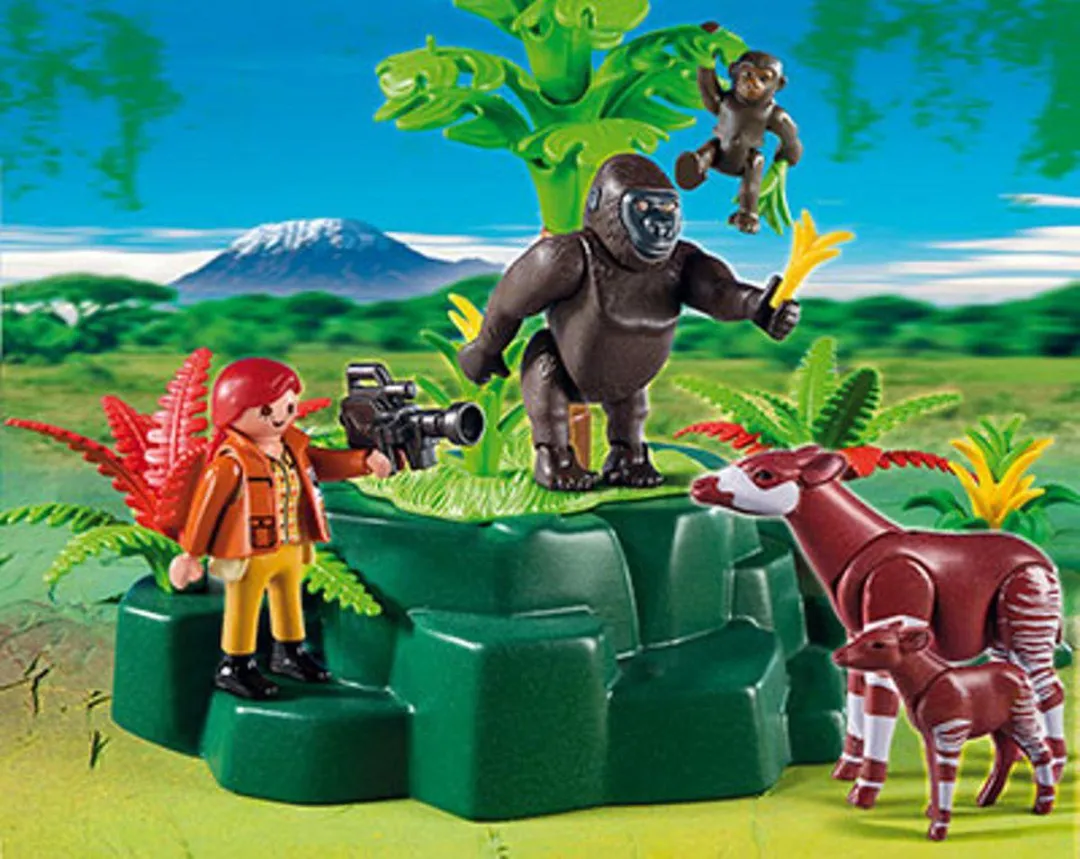 Playmobil Onderzoeker met Okapi & Gorilla's 5273 - Mix - afbeelding 2 van 3