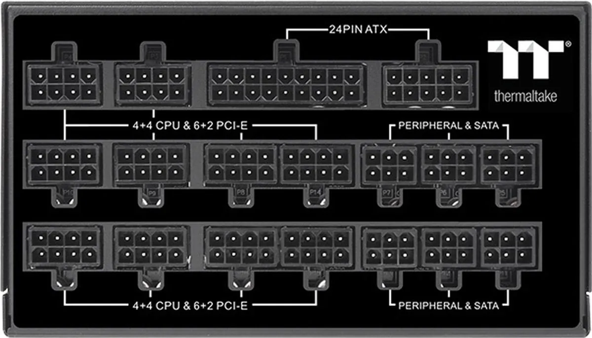 Thermaltake Toughpower TF1 PS-TPD-1550FNFATE-1 PC-netvoeding 1550W